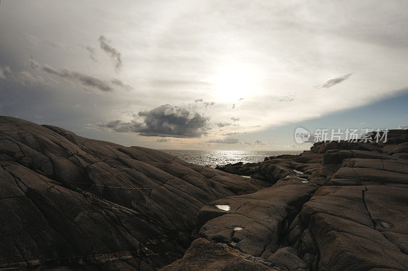 View of Atlantic Ocean at Peggy's Cove, Nova Scotia